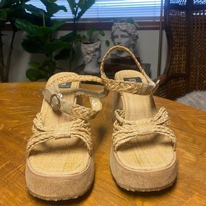 ✨ 2/$40 SALE Vintage Y2K | Maurices Tweed Woven Wedges